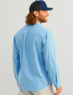 Huk Gear Button Downs-A1A Button-Down Marolina Blue