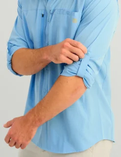 Huk Gear Button Downs-A1A Button-Down Marolina Blue