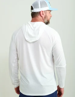 Huk Gear Performance Tops-A1A Performance Hoodie White