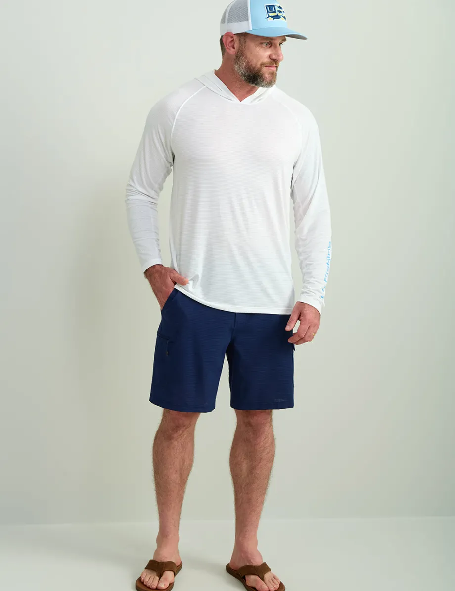 Huk Gear Performance Tops-A1A Performance Hoodie White
