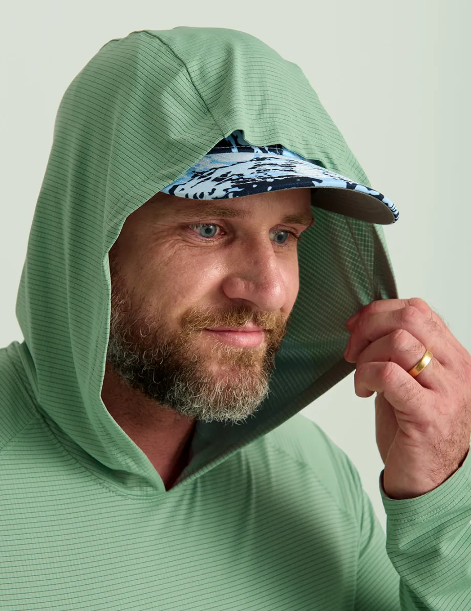 Huk Gear Performance Tops-A1A Performance Hoodie Fog Green