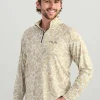 Huk Gear Performance Tops-Airweight KC 1/4 Zip KC Sand Camo