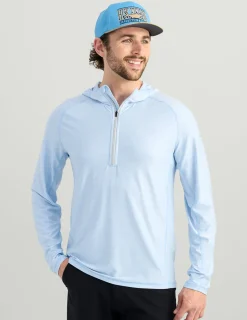 Huk Gear Performance Tops-Atoll Half Zip Hoodie Windsurfer