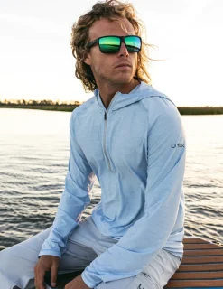 Huk Gear Performance Tops-Atoll Half Zip Hoodie Windsurfer