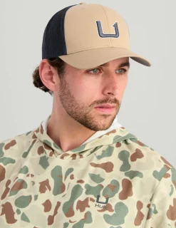 Huk Gear Hats-Barb U Trucker Hat Braid