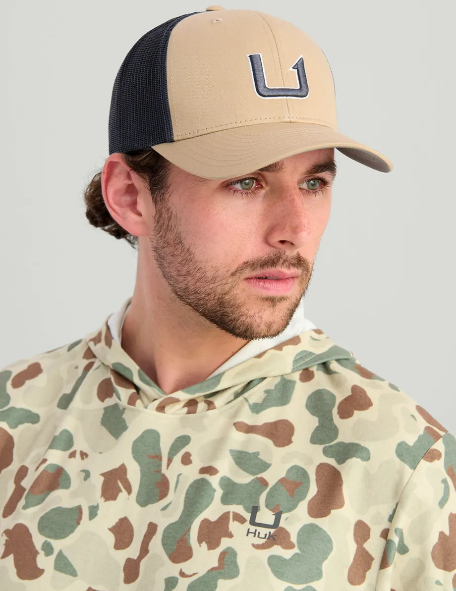Huk Gear Hats-Barb U Trucker Hat Braid