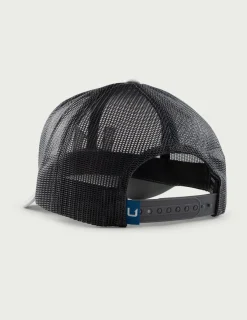 Huk Gear Hats-Barb U Trucker Hat Grey Heather