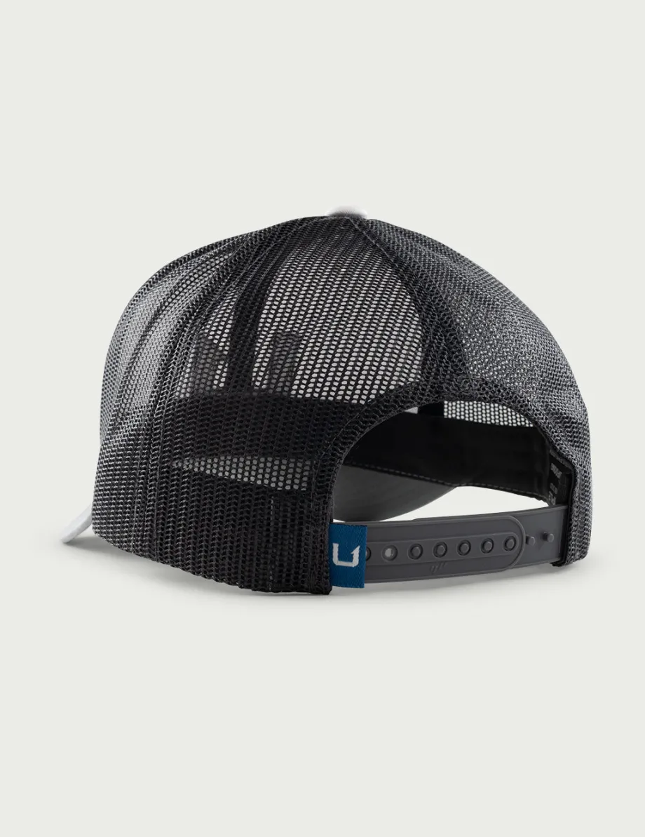 Huk Gear Hats-Barb U Trucker Hat Grey Heather