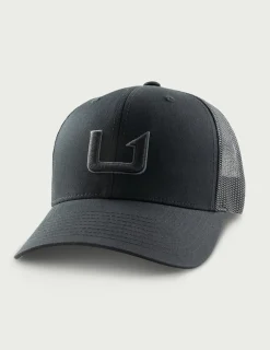 Huk Gear Hats-Barb U Trucker Hat Black