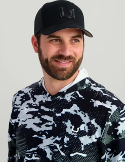 Huk Gear Hats-Barb U Trucker Hat Black