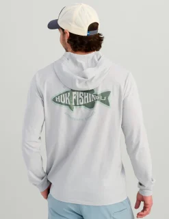Huk Gear T-Shirts-Bass Apparel Hoodie Tee Harbor Mist
