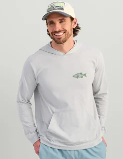 Huk Gear T-Shirts-Bass Apparel Hoodie Tee Harbor Mist