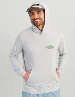Huk Gear T-Shirts-Bass Apparel Hoodie Tee Harbor Mist