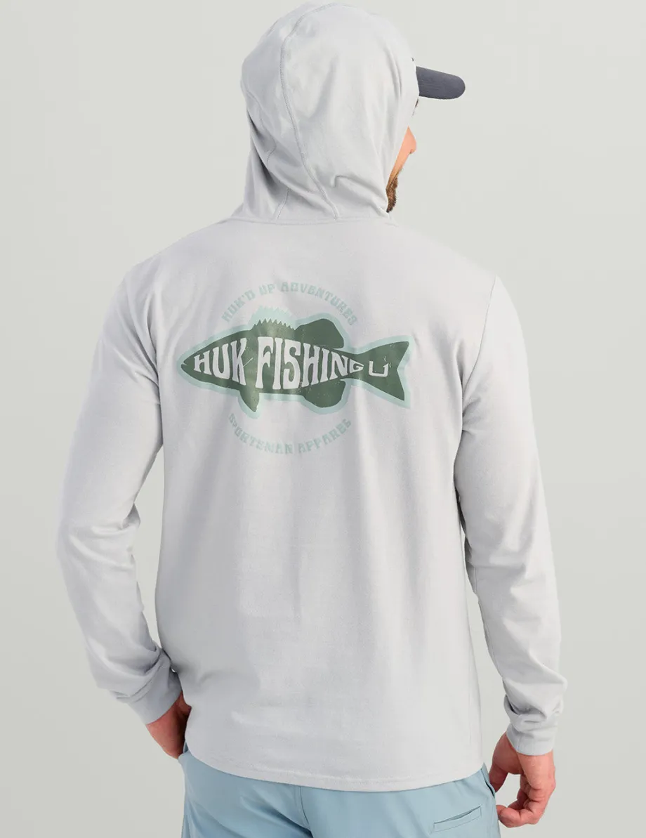 Huk Gear T-Shirts-Bass Apparel Hoodie Tee Harbor Mist
