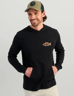 Huk Gear T-Shirts-Bass Apparel Hoodie Tee Black