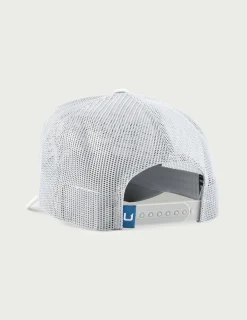 Huk Gear Hats-Caught Up Trucker Hat Harbor Mist