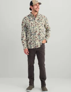 Huk Gear Button Downs-Chesapeake KC Printed Flannel KC Army Camo