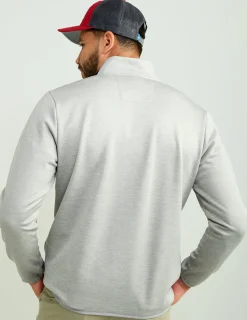 Huk Gear Hoodies & Pullovers-Coldfront+ Performance 1/4 Zip Harbor Mist Heather