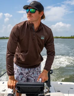 Huk Gear Hoodies & Pullovers-Coldfront+ Performance 1/4 Zip