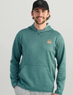 Huk Gear Hoodies & Pullovers-Coldfront+ Performance Hoodie North Atlantic Heather