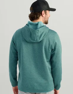 Huk Gear Hoodies & Pullovers-Coldfront+ Performance Hoodie North Atlantic Heather