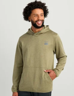 Huk Gear Hoodies & Pullovers-Coldfront+ Performance Hoodie Overland Heather