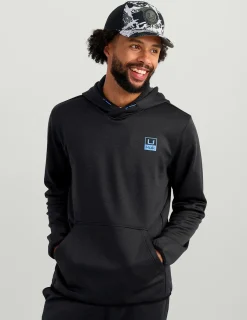 Huk Gear Hoodies & Pullovers-Coldfront+ Performance Hoodie Black Heather