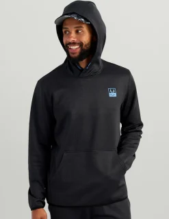 Huk Gear Hoodies & Pullovers-Coldfront+ Performance Hoodie Black Heather