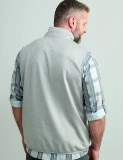 Huk Gear Vests-Coldfront+ Performance Vest Harbor Mist Heather