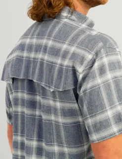 Huk Gear Button Downs-Diamond Back Plaid Short Sleeve Button-Down Naval Academy Plaid 2