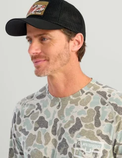 Huk Gear T-Shirts|Performance Tops-Drift Long Sleeve Performance Tee KC Volcanic Ash Camo