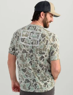 Huk Gear T-Shirts|Performance Tops-Drift Short Sleeve Performance Tee KC Volcanic Ash Camo