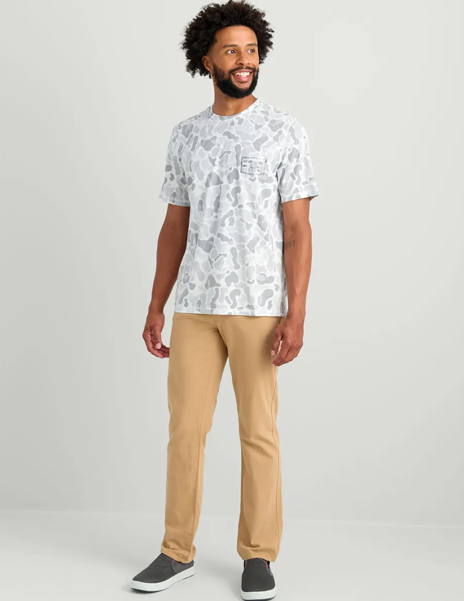 Huk Gear T-Shirts|Performance Tops-Drift Short Sleeve Performance Tee KC White Camo