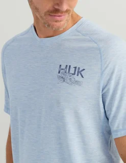 Huk Gear T-Shirts|Performance Tops-Drift Short Sleeve Performance Tee Windsurfer Heather