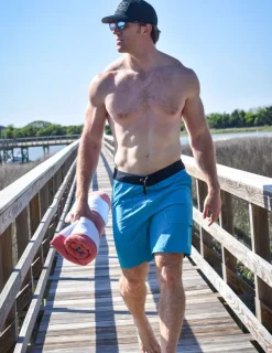 Huk Gear Swim-East Point Boardshorts Algiers Blue