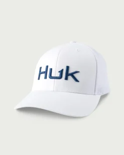 Huk Gear Hats-Embroidered 110 Trucker Hat White