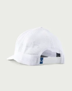 Huk Gear Hats-Embroidered 110 Trucker Hat White