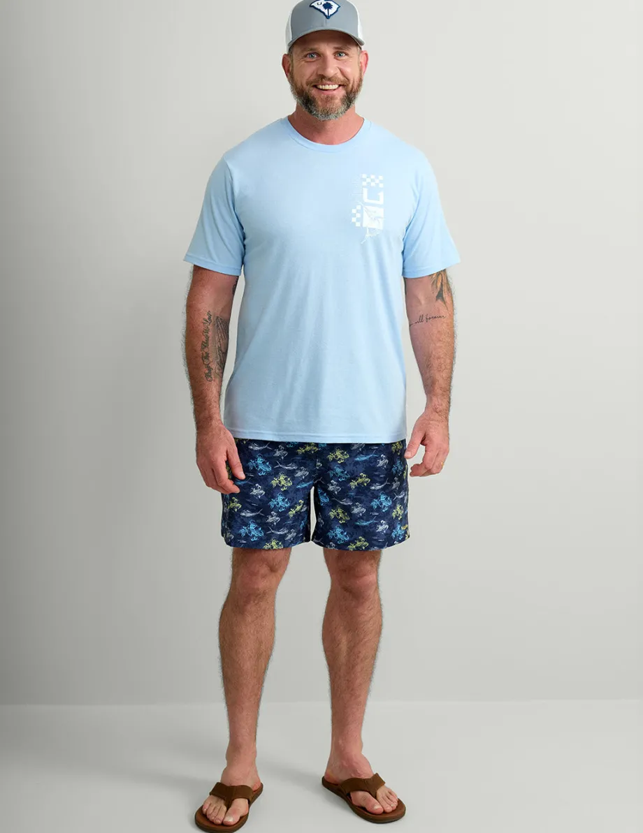 Huk Gear T-Shirts-Fish Racer Tee Windsurfer