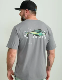 Huk Gear T-Shirts-Fish Racer Tee Night Owl
