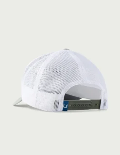 Huk Gear Hats-Fish Stack Trucker Hat Fog Green
