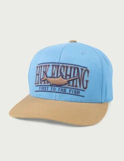 Huk Gear Hats-Flat Bill Trucker Hat Lightning Sky