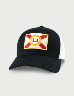 Huk Gear Hats-Florida State Trucker Hat Black