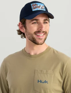 Huk Gear Hats-Full Mesh Trucker Hat Naval Academy