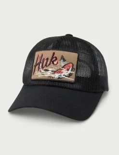 Huk Gear Hats-Full Mesh Trucker Hat Black