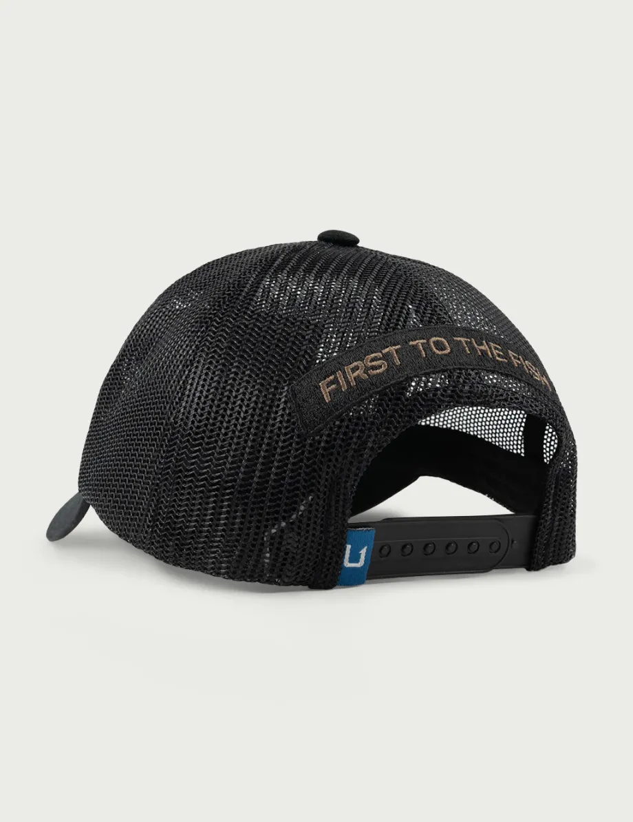 Huk Gear Hats-Full Mesh Trucker Hat Black