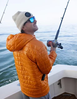 Huk Gear Insulation-Gulf Stream Insulated Hooded Jacket Orange Pepper