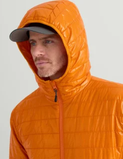 Huk Gear Insulation-Gulf Stream Insulated Hooded Jacket Orange Pepper