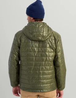 Huk Gear Insulation-Gulf Stream Insulated Hooded Jacket Moss
