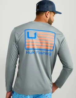 Huk Gear Performance Tops-Huk And Bars Pursuit Performance Crew Night Owl