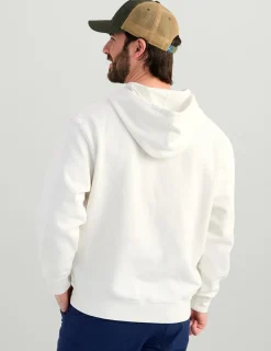 Huk Gear Hoodies & Pullovers-Huk Barb U Cotton Fleece Hoodie Egret